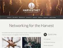 Tablet Screenshot of harvestnetinternational.com